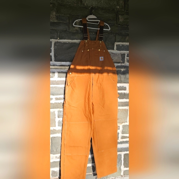 Carhartt Jeans Carhartt Duck Bib Double Knee Overalls Work Fit Size